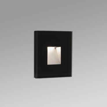Faro Dart - inbouw wandverlichting - 8 x 3,6 x 8 cm - 2W LED incl. - IP65 - mat zwart