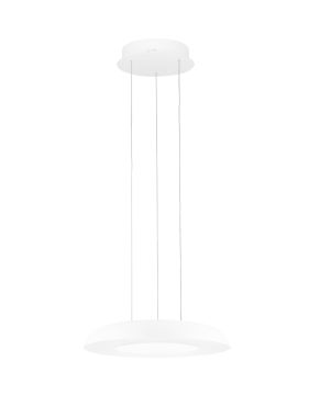 Nova Luce Epos - hanglamp - Ø 40 x 145 cm - 24W dimbare LED incl. - zandwit