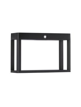 Nova Luce Berni - tuinpaal met sensor op zonne-energie - 23 x 15,5 x 8,6 cm - 2W LED incl. - IP65 - donker antraciet