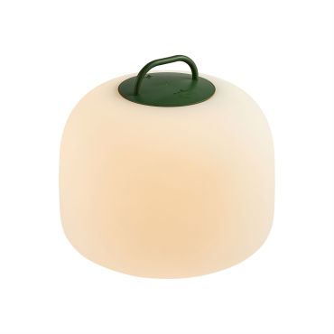 Nordlux Kettle To-Go 36 - oplaadbare tafellamp buiten - 36 x 30,8 cm - 6,8W LED incl. - IP65 - wit en groen