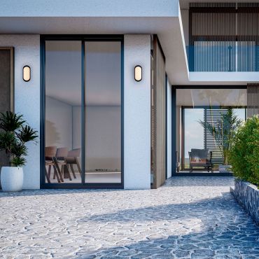 Nova Luce Tiepolo - buiten wandverlichting - 9,8 x 20,8 x 6 cm - 11W LED incl. - IP65 - zandzwart
