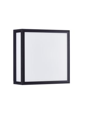 Nova Luce Astral - buiten wand- en plafondlamp - 22 x 22 x 8,7 cm - 16W LED incl. - IP65 - donker antraciet