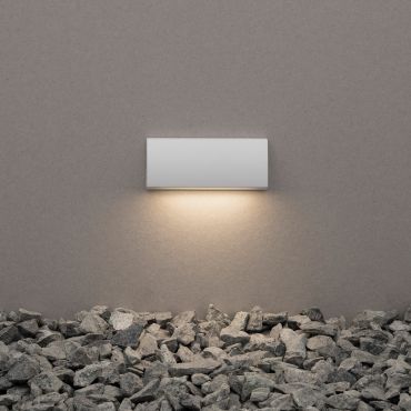 Nova Luce Liv - buiten wandverlichting - 13 x 3 x 5,5 cm - 3,5W LED incl. - IP54 - wit