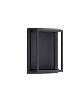 Nova Luce Prive - buiten wandverlichting - 17 x 25 x 17 cm - 17W LED incl. - IP65 - zandzwart