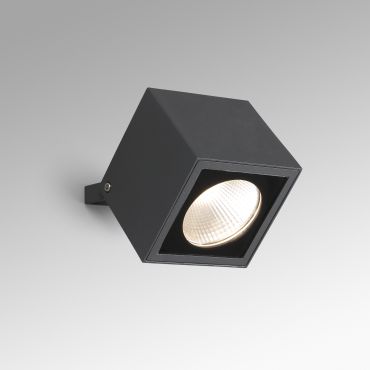 Faro Oki - buiten wandverlichting - 10,5 x 9,5 x 10,5 cm - 20W LED incl. - IP65 - donkergrijs