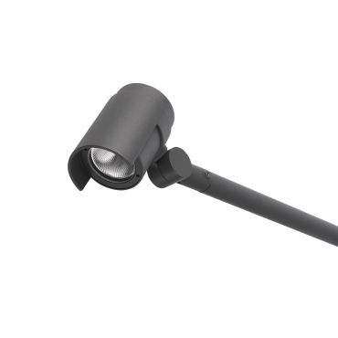 Faro Foc - buiten wandverlichting - Ø 10 x 58 x 13 cm - 16W dimbare LED incl. - IP65 - donkergrijs