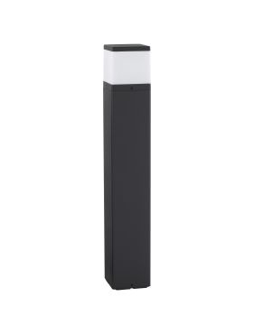 Nova Luce Ferron - tuinpaal - 13 x 80 x 13 cm - IP65 - donker grijs