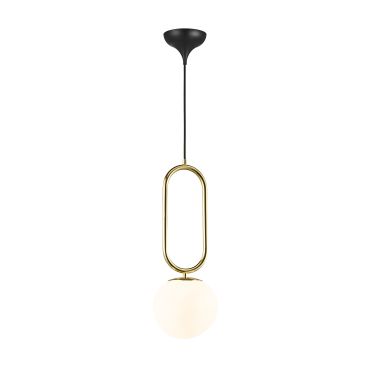 Design for the People Shapes 27 - hanglamp - Ø 27 x 368,5 cm - wit en messing