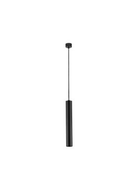 Nova Luce Mare - hanglamp - Ø 5,5 x 193 cm - zandzwart