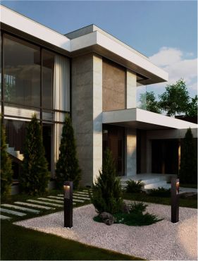 Nova Luce Maddi - tuinpaal - 8,5 x 60 x 7,5 cm - 7W LED incl. - IP65 - zandzwart