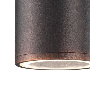 Nova Luce Nodus - buiten wandlamp - 18 x 10,4 x 6,5 cm -  IP54 - antiek bruin