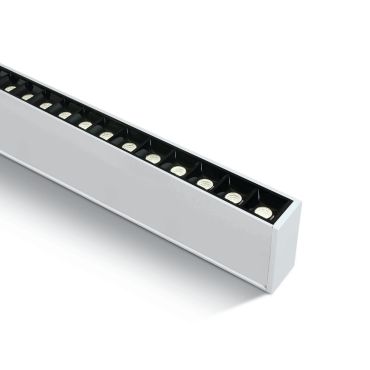 ONE Light LED Linear Profiles - plafond/hanglamp - 130 x 7 x 3,5 cm - 40W LED incl. - wit - witte lichtkleur