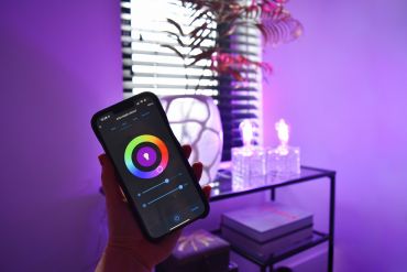 Calex Smart Rustic LED lamp - Ø 6,4 x 14,2 cm - E27 - 4,9W - dimfunctie en instelbare lichtkleur via app - 1800 tot 3000K - RGB + W