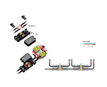 VK Lighting waterdichte kabeldoos 2 in / 2 uit - IP68