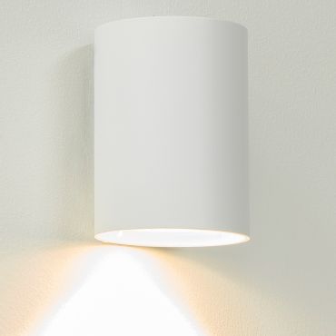 Artdelight Roulo1 - wandverlichting - Ø 6,4 x 9 cm - wit