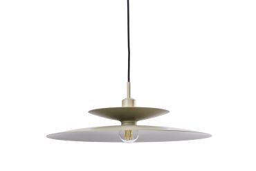 Artdelight Linares - hanglamp - Ø 50 x 16,5 cm - kaki