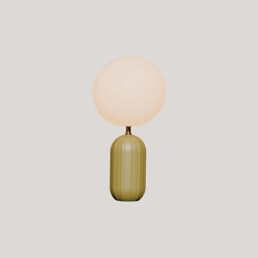 New Garden Monica 50 - oplaadbare tafellamp op batterijen met afstandsbediening - Ø 25 x 51,3 cm - 7W LED incl. - IP54 - olijfgroen
