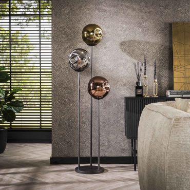Vico Stellar - vloerlamp - 164 cm - zwart