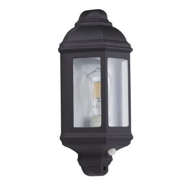 Searchlight Maine - buiten wandlamp met PIR-sensor - 17 x 36 cm - IP44 - zwart