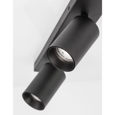 Nova Luce Tod - opbouwspot 2L - 35 x 6 x 12,7 cm - zandzwart