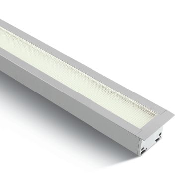 ONE Light UGR19 Recessed LED Linear Profiles - inbouw plafondverlichting - 121 x 5 x 5,5 cm - 40W LED incl. - wit - witte lichtkleur