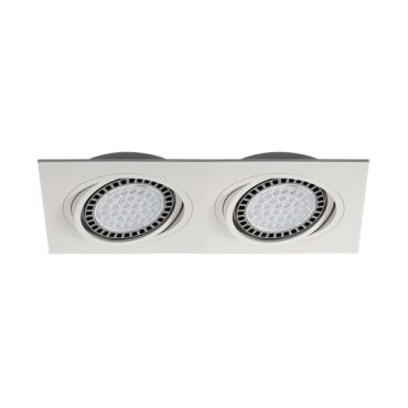 Zuma Line Boxy DL 2 - inbouwspot 2L - 350 x 180 mm, 315 x 155 mm inbouwmaat - wit