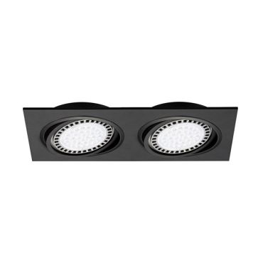 Zuma Line Boxy DL 2 - inbouwspot 2L - 350 x 180 mm, 315 x 155 inbouwmaat - zwart