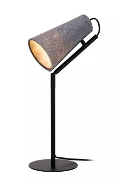 Lucide Bensen - tafellamp - 16 x 20,3 x 51,5 cm - grijs