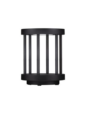 Nova Luce Nereus - tuinpaal - Ø 16 x 20 cm - 8W LED incl. - IP65 - donker antraciet