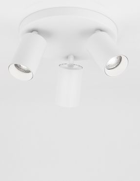 Nova Luce Tod - opbouwspot 3L - Ø 22 x 12,7 cm - zandwit