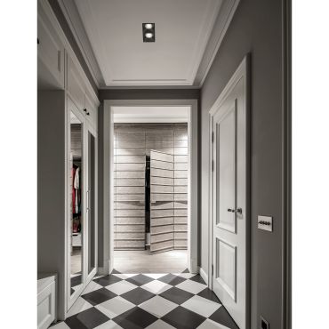 Nova Luce Staf - inbouwspot - 150 x 75 mm, 142 x 70 mm inbouwmaat - zandzwart