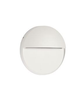 Nova Luce Rodix - buiten wandverlichting - Ø 16 x 3,1 cm - 5W LED incl. - IP54 - zandwit