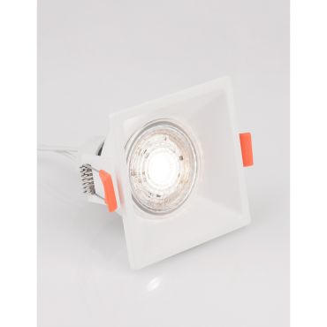 Nova Luce Staf - inbouwspot - 75 x 75 mm, 70 x 70 mm inbouwmaat - zandwit