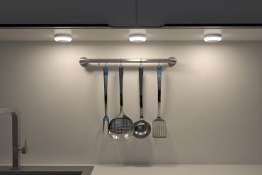 Calex Spot on Pucklights - set van 3 pucklights op batterijen inclusief afstandsbediening - Ø 7,8 x 3,8 cm - wit