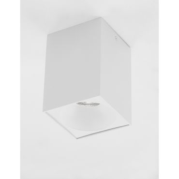 Nova Luce Nido - opbouwspot - 9,5 x 9,5 x 14,5 cm - zandwit