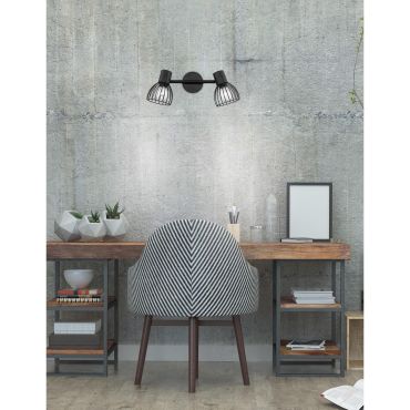 Nova Luce Fiumicino - opbouwspot 2L - 25,5 x 8 x 18 cm - mat zwart