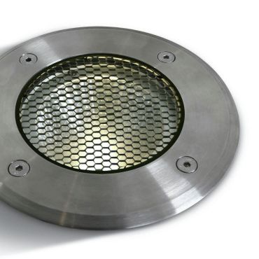 ONE Light COB Inground Range - grondspot voor buiten - Ø 145 mm, Ø 132 inbouwmaat - 20W dimbare LED incl. - IP67 - roestvrij staal - warm witte lichtkleur