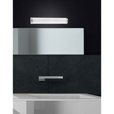 Nova Luce Polo - spiegellamp - 50 x 4 x 8 cm - IP44 - opaal