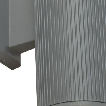 Searchlight Chopwell - buiten wandverlichting - 11,5 x 21,5 cm - IP54 - grijs