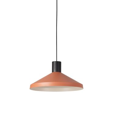 Faro Kombo - hanglamp - Ø 40 x 20,5 cm - terracota en zwart
