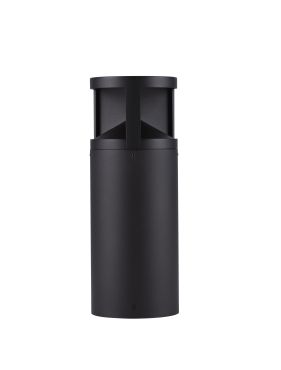 Nova Luce Soul - tuinpaal - 16 x 43 cm - 24W LED incl. - IP65 - zandzwart