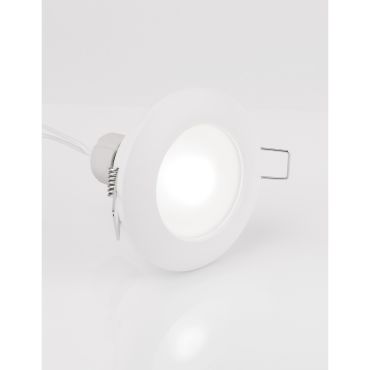 Nova Luce Tex - inbouwspot - Ø 93 mm, Ø 60 mm inbouwmaat - IP44 - zandwit