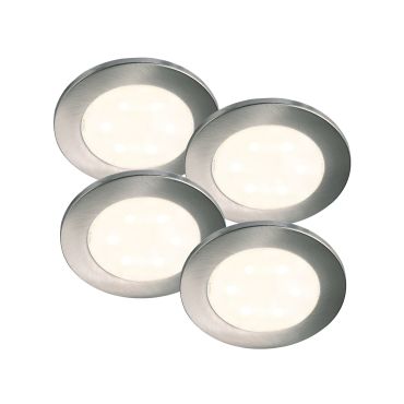 Nordlux Lismore - set van 4 - kastverlichting - Ø 5,5 x 0,6 cm - 0,7W LED incl. - chroom
