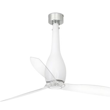 Faro Eterfan - plafondventilator met afstandsbediening - Ø 128 cm - mat wit en transparant