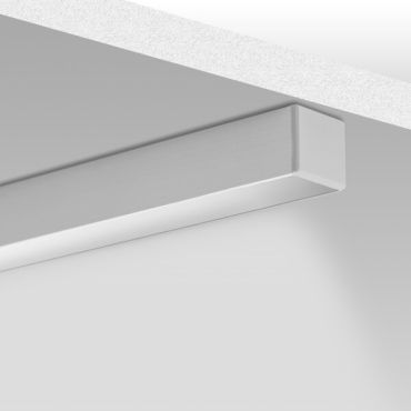 KLUS Micro-HG - LED profiel voor een smallere lichtbundel - 1,6 x 1,5 cm - geanodiseerd zilver