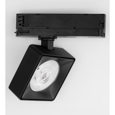 Nova Luce Roler - 3-fase railspot - 9,5 x 9,5 x 15,5 cm - 20W LED incl. - zandzwart