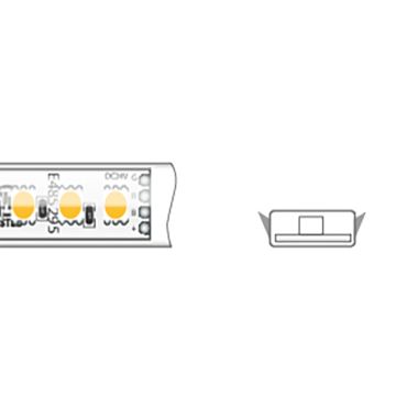 KLUS LED strip - 1cm breed, 500cm lengte - 24Vdc - 7W LED per meter - 120 LEDs per meter - IP65 - RGB