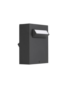 Nova Luce Zelda - tuinpaal - 12 x 15 x 9,4 cm - 9W LED incl. - IP65 - zandzwart