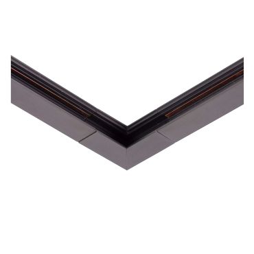 Lucide Linial - magnetisch railsysteem - vertikaal hoekprofiel - 6,7 x 1,9 x 6,7 cm - zwart mat chroom