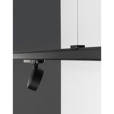 Nova Luce Roler - 3-fase railspot - Ø 9,5 x 15,5 cm - 20W LED incl. - zandzwart